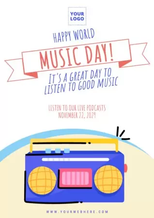 Edit a template for International World Music Day