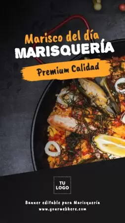 Edita un flyer de Marisquería