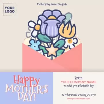 Edite um template do Dia da Mãe