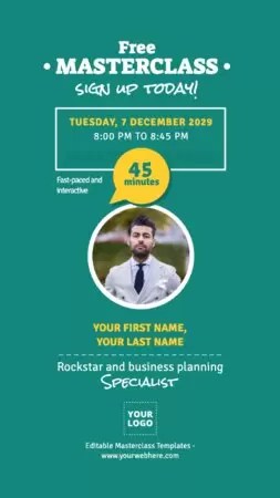 Edit a Masterclass template