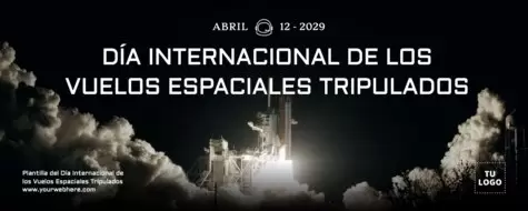 Edita un flyer del Día del Vuelo Tripulada