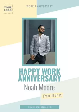 Edit a Work Anniversary flyer