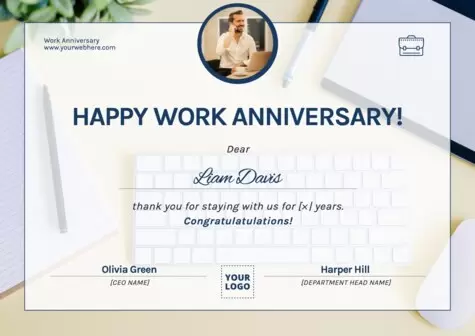 Edit a Work Anniversary flyer