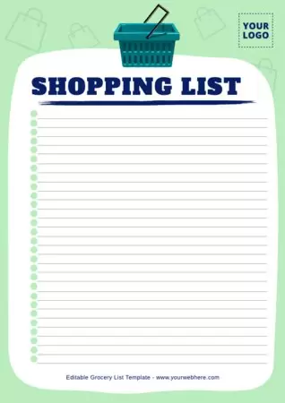 Edit a Grocery List