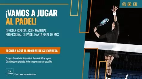 Edita un banner de Pádel