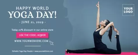 Edit a Yoga Day banner