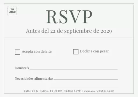 Edita una invitación