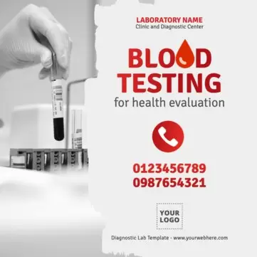 Edit a Diagnostic Lab flyer