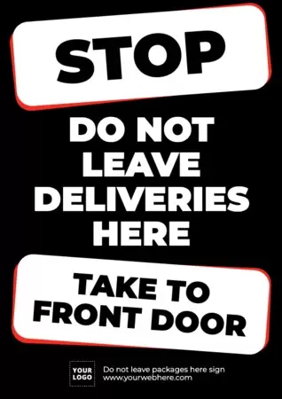 Edit a poster for Deliveries