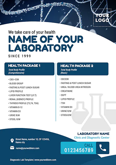 Editable Diagnostic Lab Poster Templates Editable Diagnostic Lab Poster Templates