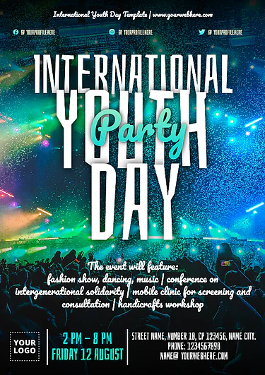 International Youth Day Poster Templates
