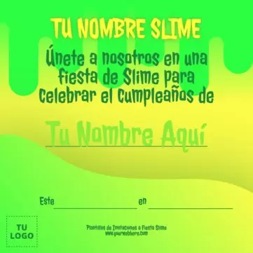 Edita un flyer de Slime
