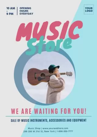 Edit a Music Store template