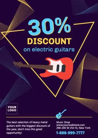 Edit a Music Store template