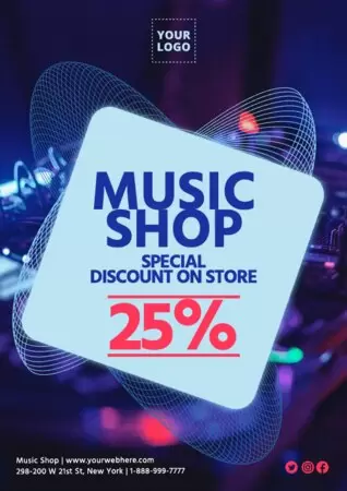 Edit a Music Store template