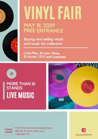 Edit a Music Store template