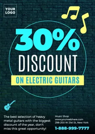 Edit a Music Store template