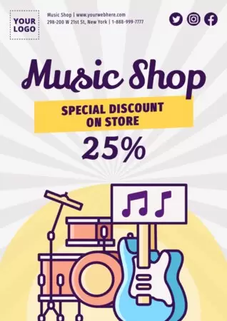 Edit a Music Store template
