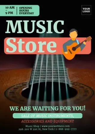 Edit a Music Store template