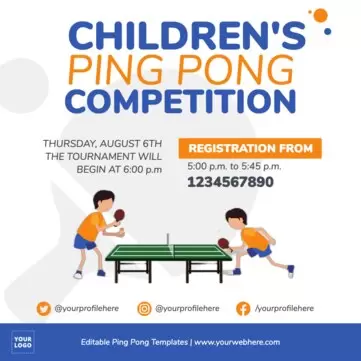 Edit a Ping Pong poster