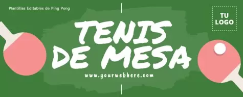 Edita un flyer de Tenis Mesa