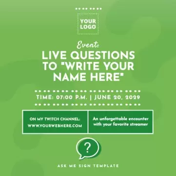 Create my live event design