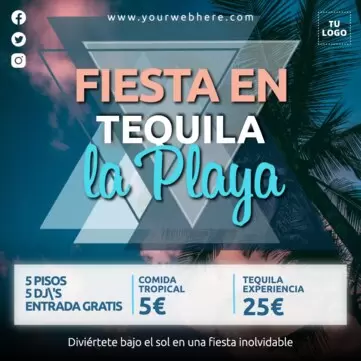 Edita un anuncio de Fiesta en la Playa