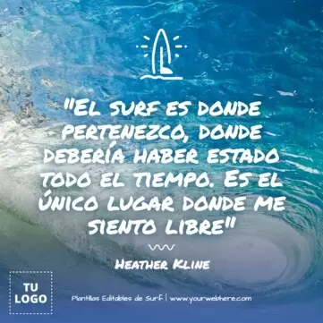 Edita un cartel de Surf