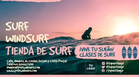 Edita un cartel de Surf