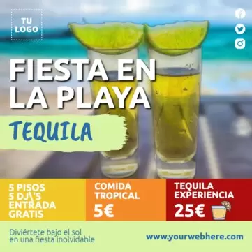 Edita un anuncio de Fiesta en la Playa