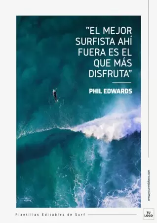 Edita un cartel de Surf