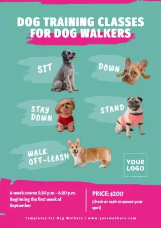 Créez un design pour les promeneurs de chiens