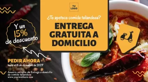 Edita un menú Tailandés