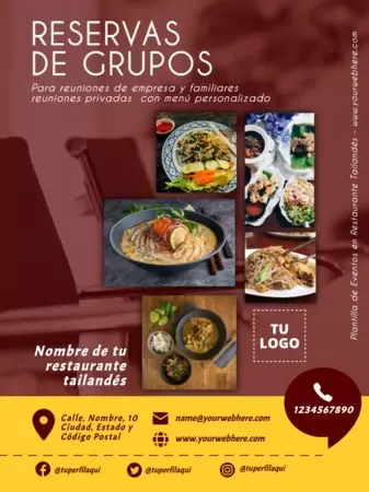 Edita un menú Tailandés