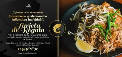 Edita un menú Tailandés