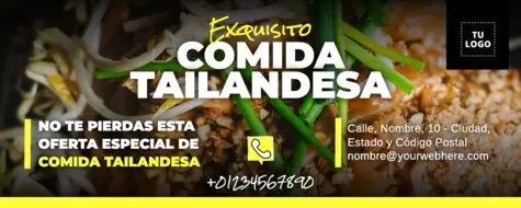 Edita un menú Tailandés