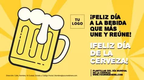 Edita un flyer de Cerveza