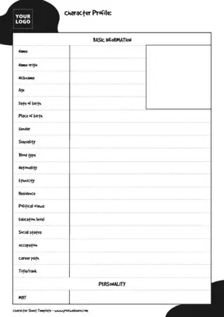 Edit a Character template