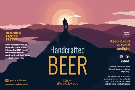 Edit a beer label design