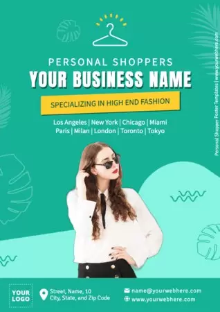 Custom Personal Shopper Flyer Templates
