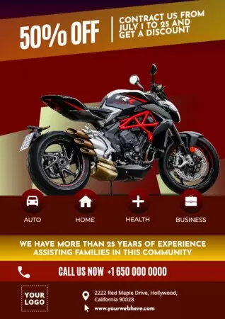 Edit a Bike Rental flyer