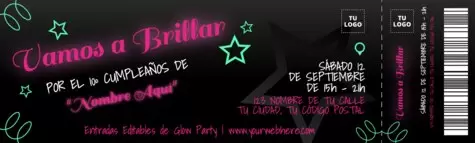 Edita un banner de Glow Party