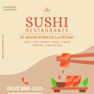 Edita un menú de sushi