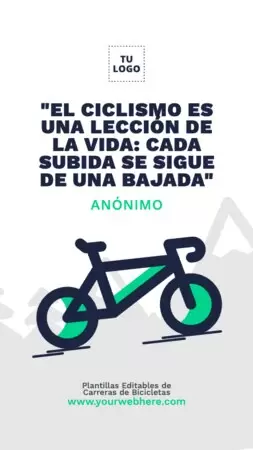 Edita un banner de Carrera de Bici