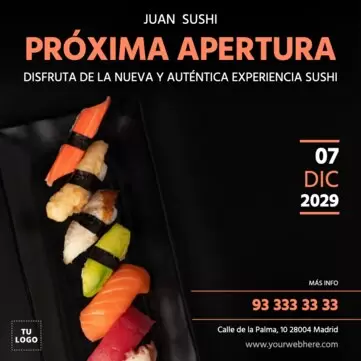 Crear diseños para tu inauguración