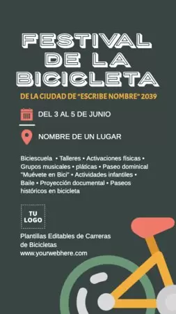 Edita un banner de Carrera de Bici