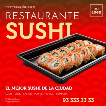 Edita un menú de sushi