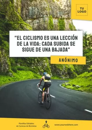 Edita un banner de Carrera de Bici
