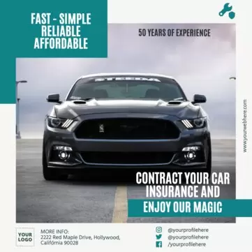 Edit an auto insurance ad