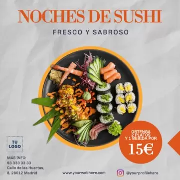 Edita un menú de sushi